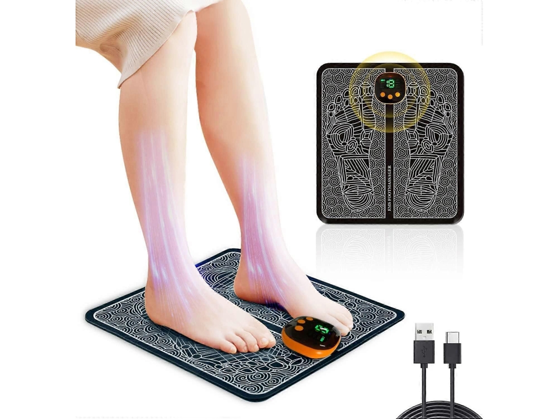 Massageador De Pés Elétrico, Dobrável E Portátil, Para Melhorar A Circulação Sanguínea, Com 8 Modos 19 Intensidade S (recarregável).
