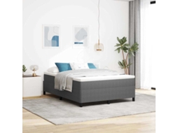 Vidaxl Cama Box Cinzento-claro 160 X 200 Cm Tecido De Veludo Cotele