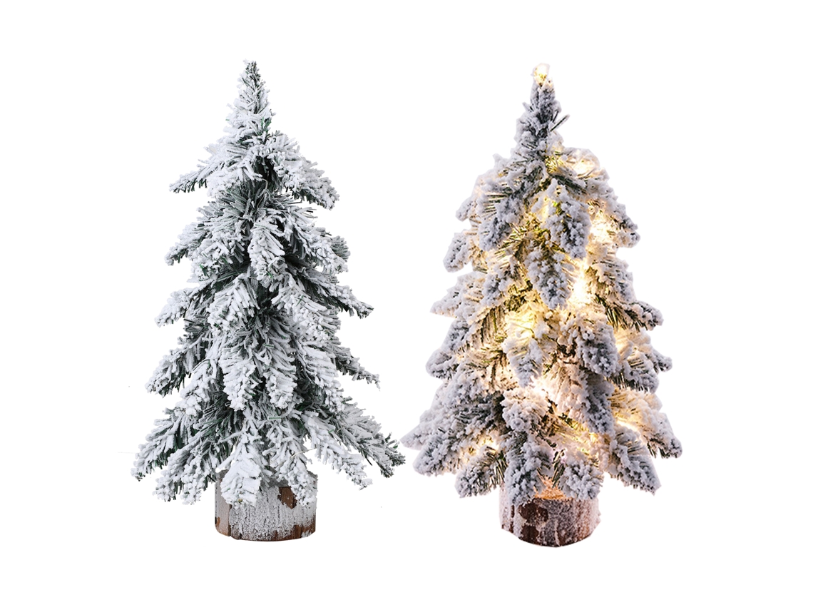 Laxiscreed Conjunto De 2 Árvores Decorativas Pontiagudas Com Luzes, 45cm, Perfeito Para Natal