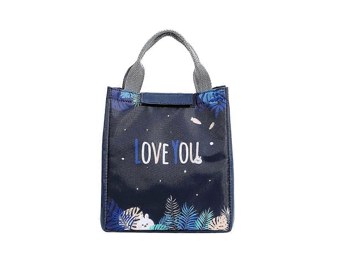 Bolsa para almoço portátil, prática, isolada e reutilizável, feita com papel alumínio Aquaforge.