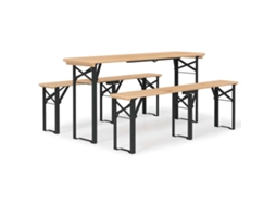 Beer Table Set, Beer Table Sets Vidaxl Marrom Madeira