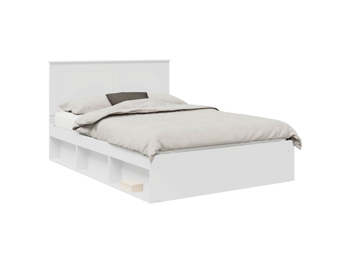 Estrutura da Cama com Cabeceira Branco 140 X 190 Cm MAISON EXCLUSIVE