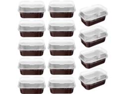 Caixas Individuais De Alumínio Tofficu Com Tampas, 50 Unidades, Ideais Para Assar Muffins E Armazenar Alimentos Em