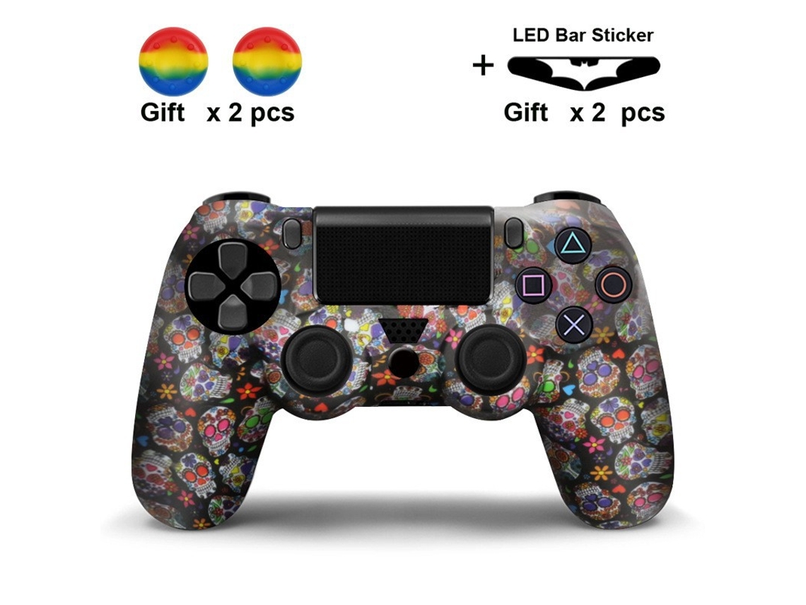 Capa Comando Para Ps4, Protetor De Alça De Silicone Antiderrapante Com Tampa De Proteção Para Polegar Cuich