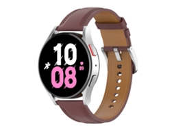 Bracelete para Samsung Galaxy Watch 5 Couro Premium Marrom XIAOMOYU