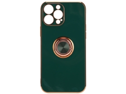 Capa de Telefone com Suporte Anel Placado Flash em Ouro Rosa. EOOCOO