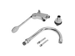 Torneira de Cozinha LAXISCREED com Pedal Aço Inox
