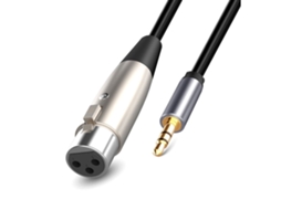 Cabo de microfone XLR para 3,5 mm Slowmoose