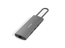Hub Usb C 9 Em 1 Tipo C Para Adaptador Compatível Com Hdmi 4k Com Leitor De Cartão Sd/tf Rj45 Pd De Carregamento Rápido Para Lapt