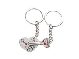 Chaveiro De Casal Decoração De Bolsa Símbolo De Amor