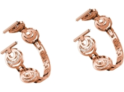 2 Pulseiras De Relógio Em Aço Inoxidável Com Cristais Brilhantes No