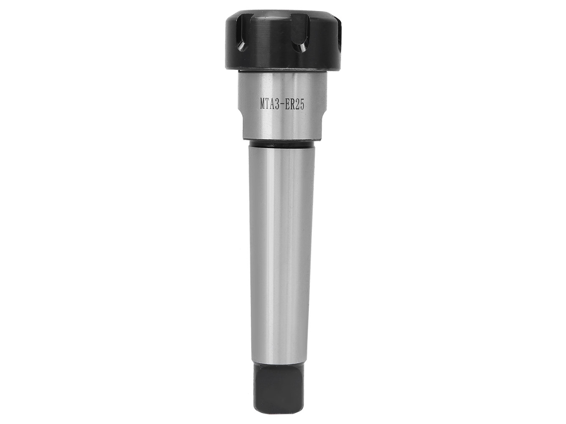 Mandril Porta-pinça Morse Taper Mta3 Er25 Aço Carbono Cnc Fresamento M12