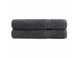 Vidaxl Toalhas Premium Solund 2 Pcs 100x200 Cm 600 Gsm Antracite