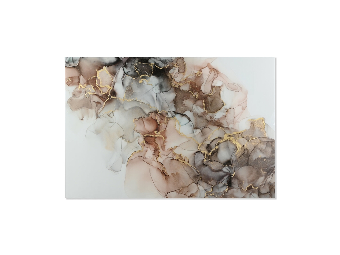 Moldura Moderna Dourada em Vidro Temperado, 150 X 0,4 X 100 Cm ALEXANDRA HOUSE LIVING