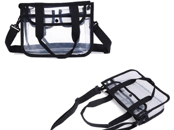 Bolsa De Ombro Transparente Preta Em Eva, Leve E Resistente, Ideal Para O Verão, Para Mulheres, Para Praia, Escola E Muito Mais.