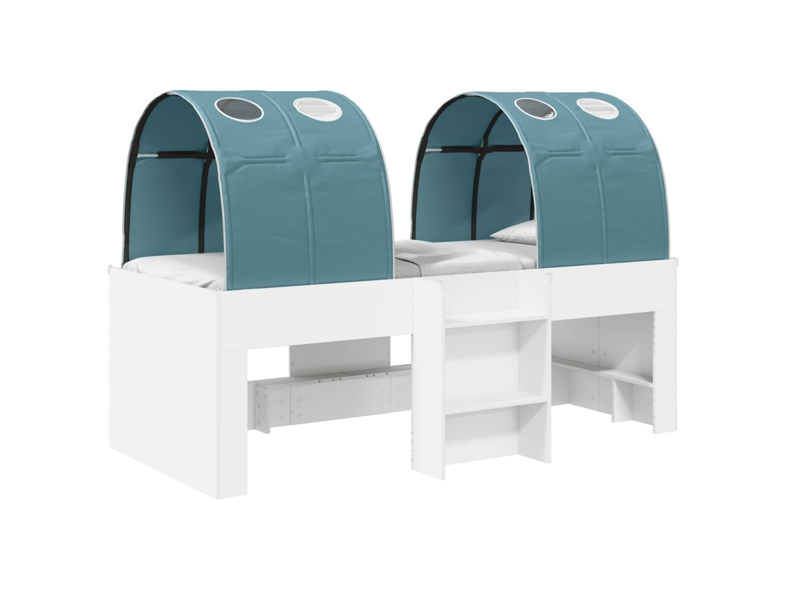 Cama com Túnel 4 Pcs MAISON EXCLUSIVE (branco e azul claro)