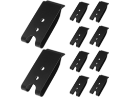 Presilhas de cinto metálicas Abaodam para ferro, 57x26 mm, 12 peças, resistentes, ideais para celulares.