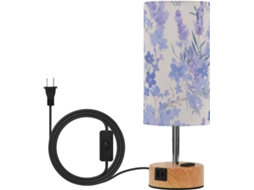 Luminária de mesa estilo fazenda Linqin com portas USB C + A, 3 temperaturas de cor para dormitório universitário.