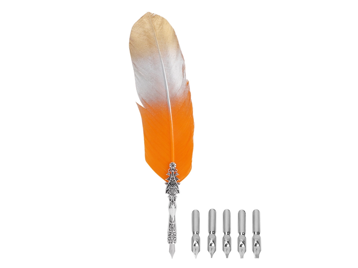 Caneta Pluma Vintage Clássica para Caligrafia Presente
