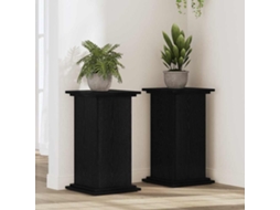 Vidaxl Suporte Para Plantas Carvalho Preto 33 X 33 X 60 Cm