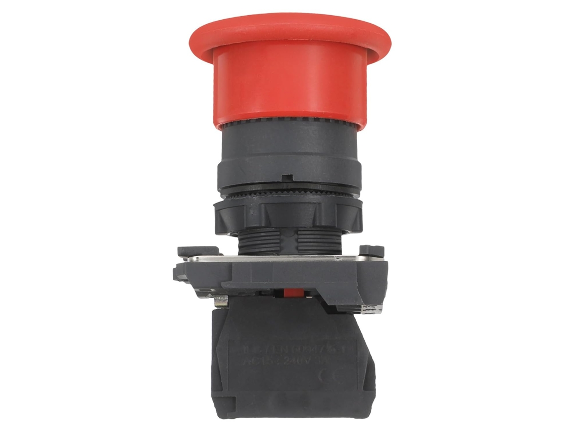 Botão de parada de emergência, fácil instalação, vermelho