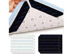 Omni 32 Agarradores de Alfombra Antideslizantes Lavables Y Reutilizables para Suelos de Madera, Baldosas Y Mosaicos (negro Y Blanco)