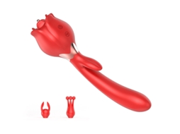 Vibrador Oscilante De Multifrequncia 2 Em 1 Para Mulheres (vermelho)