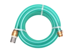 Vidaxl Mangueira De Sucção Com Conectores De Latão 15 M 25 Mm Verde
