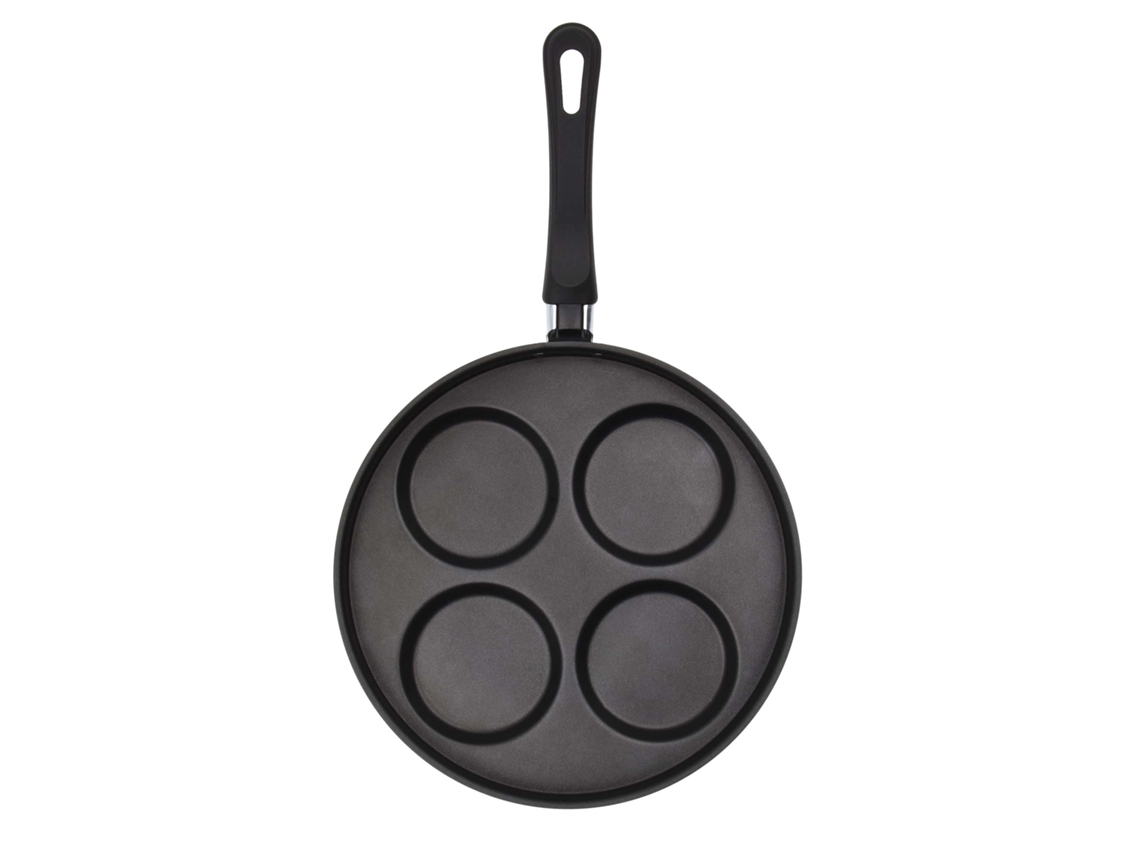 Frigideira para Panquecas CELAR com 4 Compartimentos (Antiaderente - Preto)