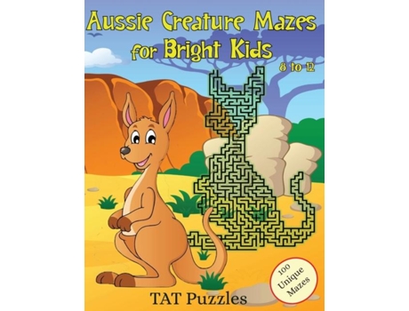 Livro Aussie Creature Mazes For Bright Kids 8-12 Yrs De Tat Puzzles (inglês)
