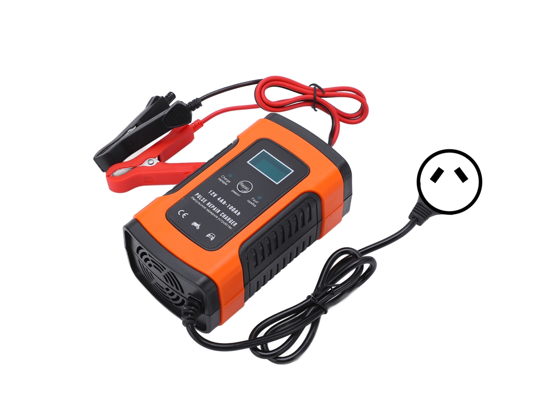 Cargador Inteligente Automático De 3 Etapas Com Tela Lcd Para Veículos Elétricos, Reparo Por Pulso