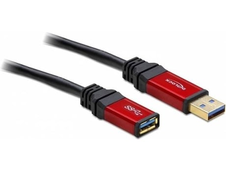 Cabo USB DELOCK USB A/USB A 1 m Macho/Fêmea