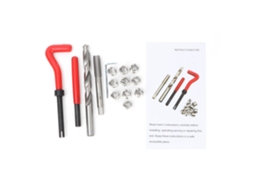 Kit de Reparo de Rosca com Parafusos M10x1.5mm, Broca e Chave Hexagonal