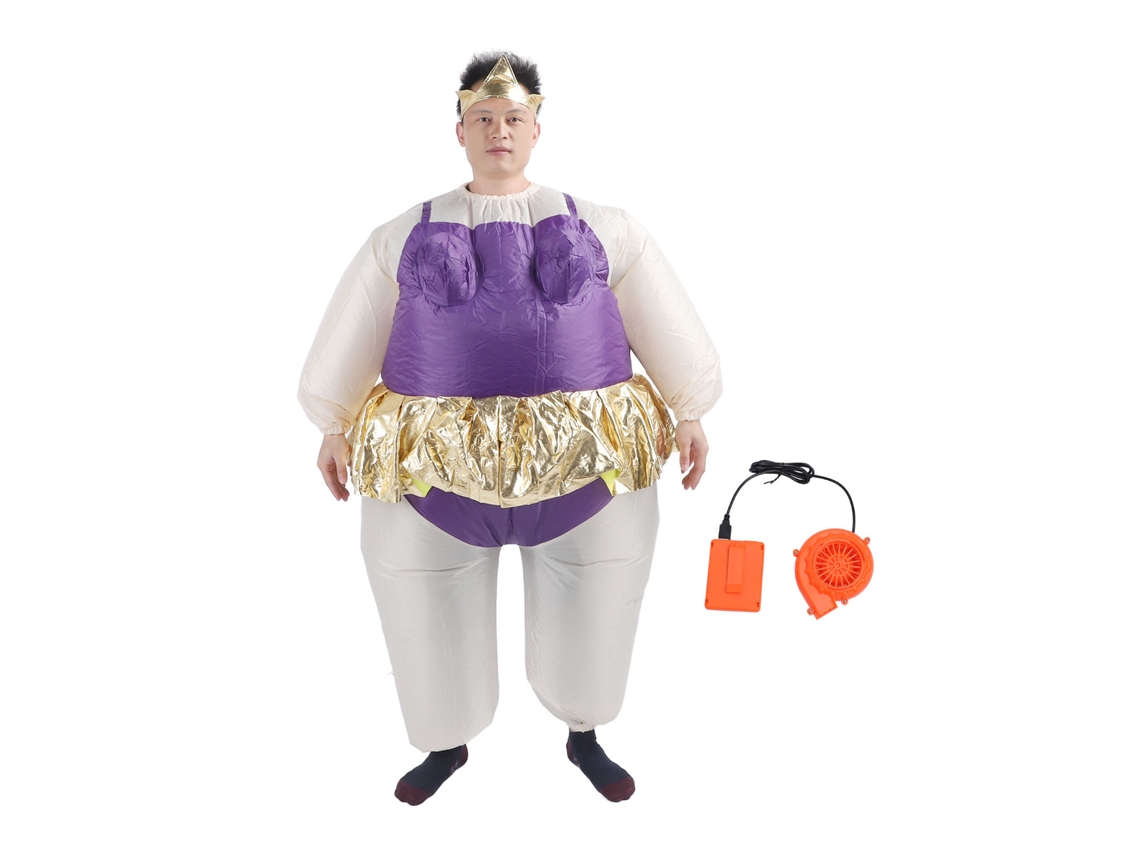 Traje Inflável de Bailarina Funny Blow Up para Festa Halloween com S/MARCA