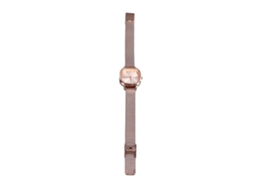 Relógio de Pulso Feminino com Dourado, Pulseira de Aço Inoxidável e Dial Gradiente