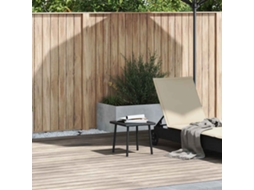 Vidaxl Mesa De Centro De Jardim Retangular 40x40x37 Cm Vime Pe Preto
