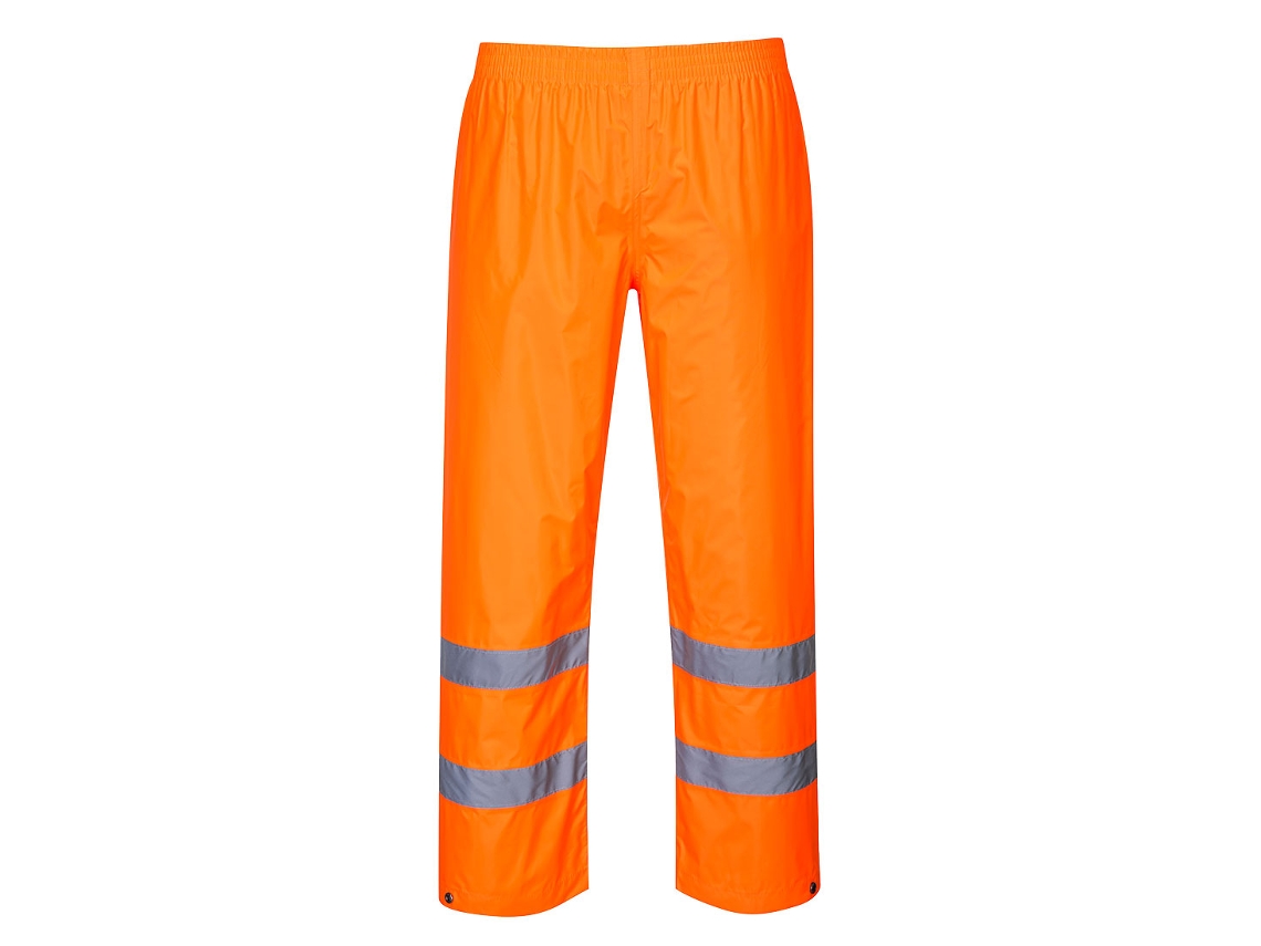 Calças De Chuva De Alta Visibilidade – Segurança E Conforto Laranja / Gg