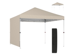 Gazebo pop up 3x3 M em metal e tecido Oxford com parede lateral DECORALAR TECH