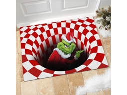 Capacho de Natal Nova Line 3D com design ilusionista, 50x80cm, indoor e outdoor, anti derrapante | S/MARCA