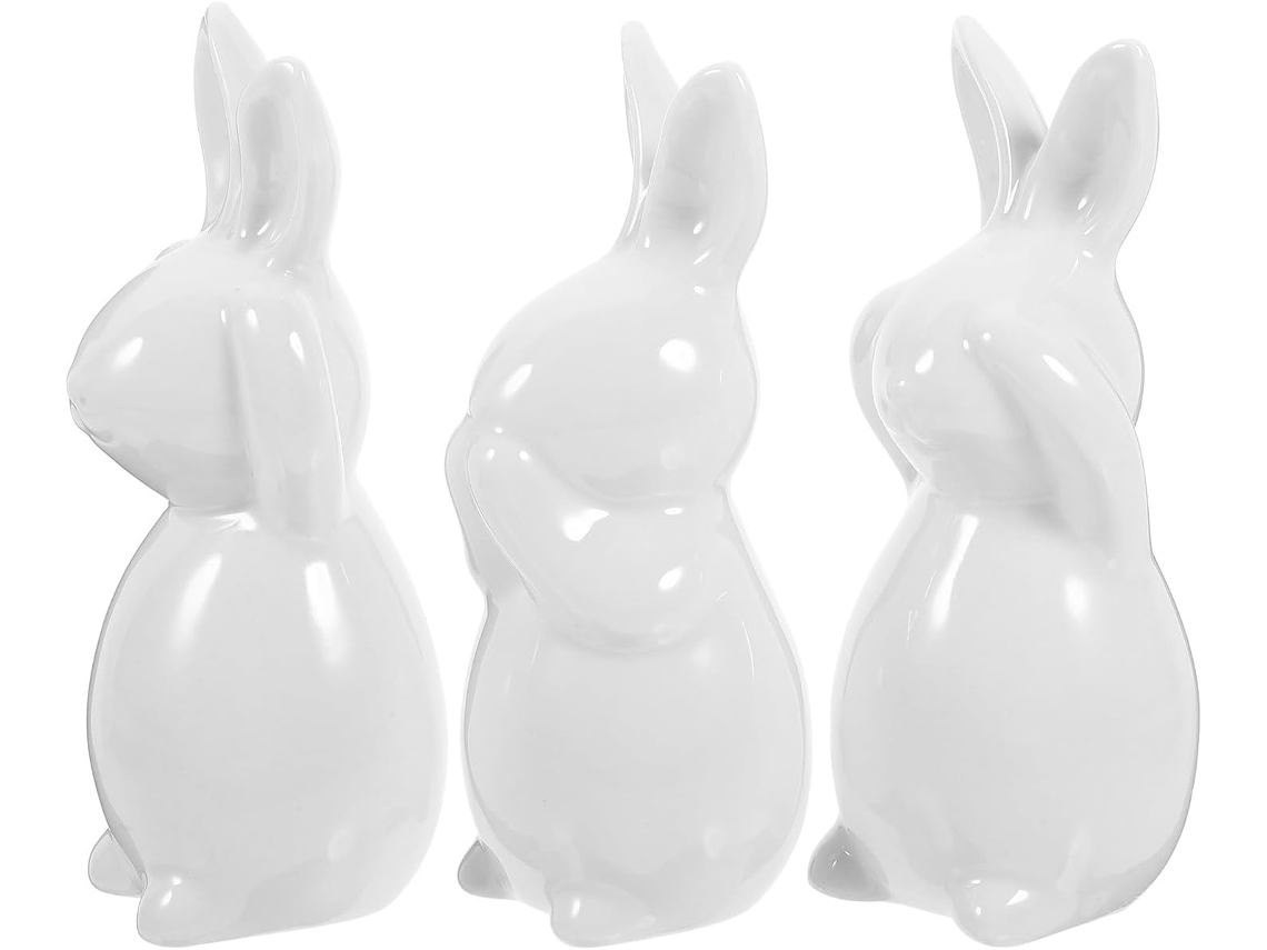 Conjunto De 3 Estatuetas Para Decoração Mesa