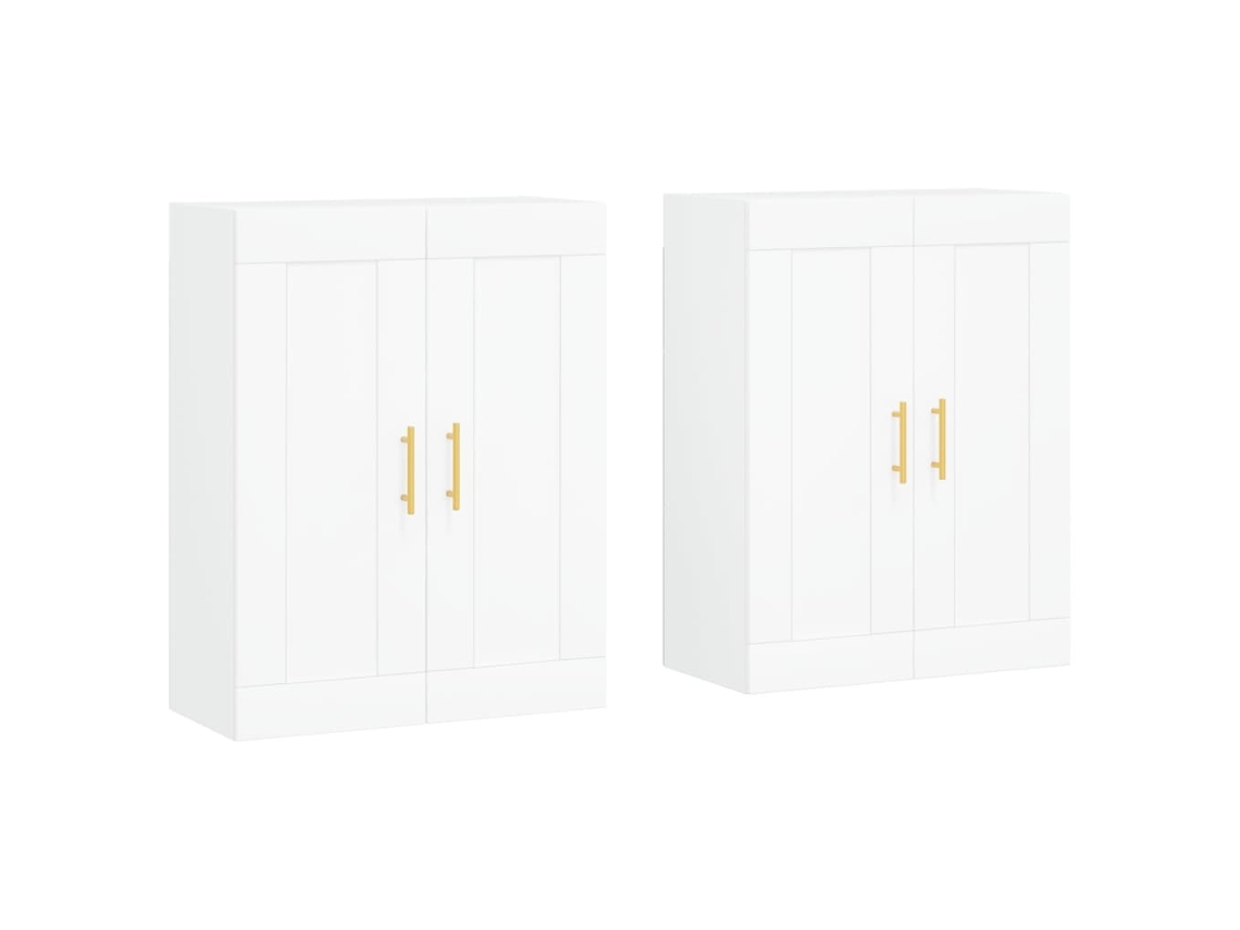 Wall Mounted Cabinet, Wall Mounted Cabinets Vidaxl Branco Madeira Processada (n/a)