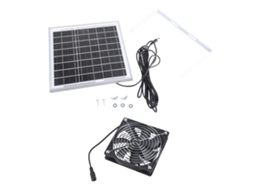 Ventilador Solar Silencioso 36db com Painel 12v 8w BRILVIBERA