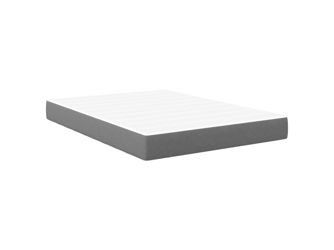 Conjunto 1 Colchão De Cama Vidaxl Cinzento-claro Tecido (160 X 200 Cm)