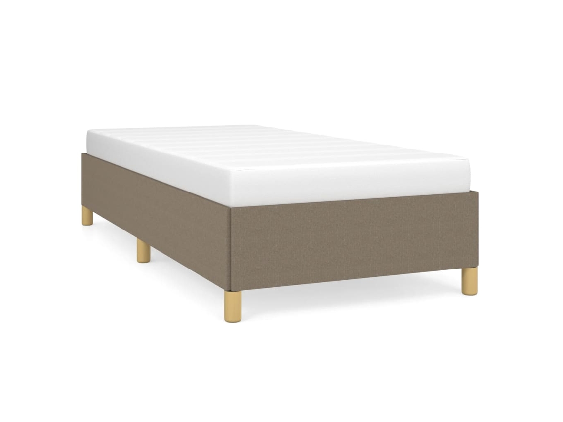 Bed Frame, Bed Frames Vidaxl Cinzento-acastanhado Tecido (100 X 200 Cm)