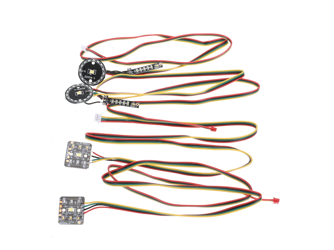 Pretohb R1011 1012 1013 1014 1/10 Peças para Carro Rc Placa de Luz Led Dianteira e Traseira Veículos Modelos Acessórios Sobressalentes 08154 MDUG