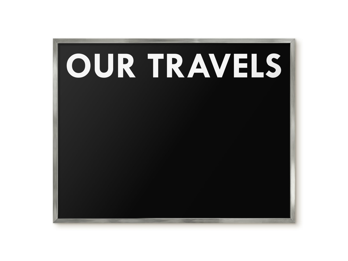 Magnetic Board Our Travels For The Living Room Espelharte (80x60 Cm)