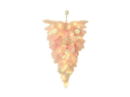 Laxiscreed Árvore De Natal Pink Dobrável Com 2 Pilhas Aa, Fácil De Montar E Reverter Para Decoração Natalícia Prática