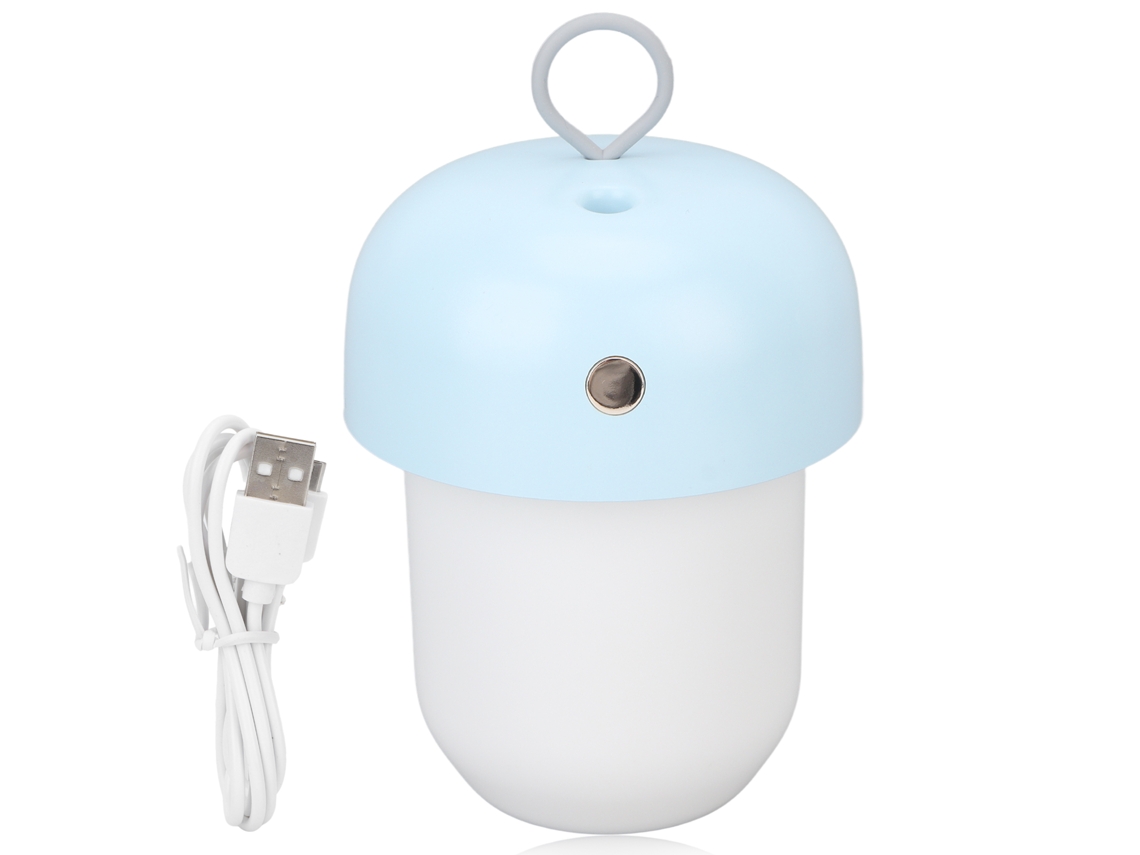 Humidificador Usb Portátil 300ml Com Luz Noturna Para Casa