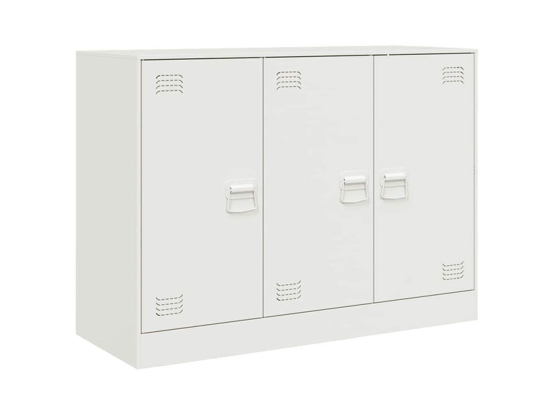 Aparador 99x39x73 Cm Aço Branco MAISON EXCLUSIVE