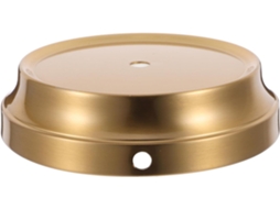 Base Redonda Para Luminária De Mesa Com Base Plana De 1 Cm Em Aço Revestido De Cobre, Suporte Estável.